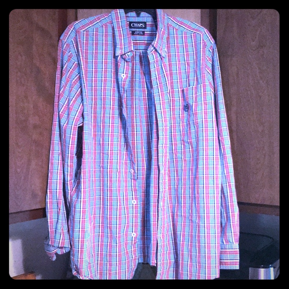 Men’s Chaps long sleeve shirt- used